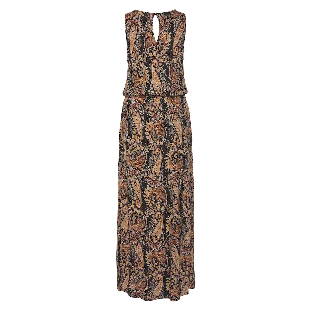 LASCANA Maxikleid mit Paisleyprint und Schlitz Sommerkleid mit Taschen Strandkleid Günstiger Verkauf