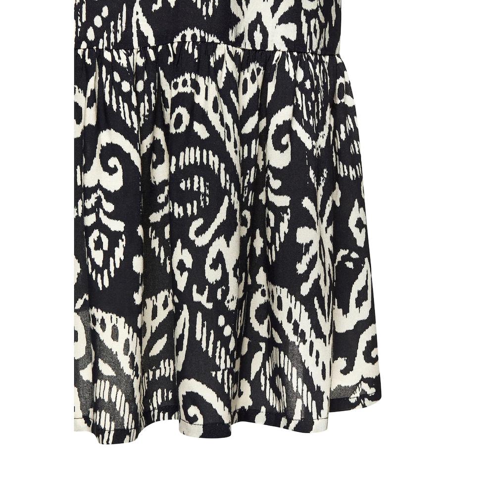Vivance Longtunika mit Volant am Saum lockeres Blusenkleid im Boho-Style Strandkleid Flash Sale