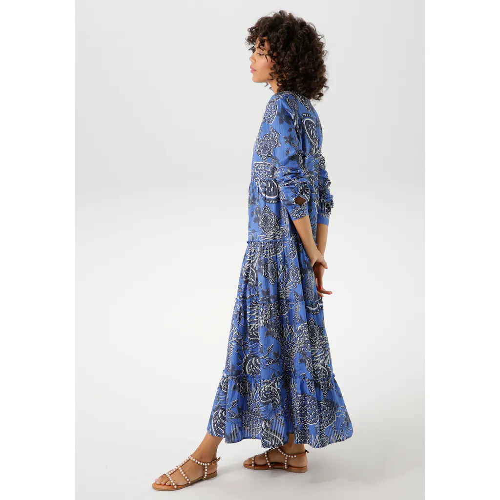 Aniston CASUAL Maxikleid mit extravagantem großflächigen Druck - NEUE KOLLEKTION Exklusivangebot