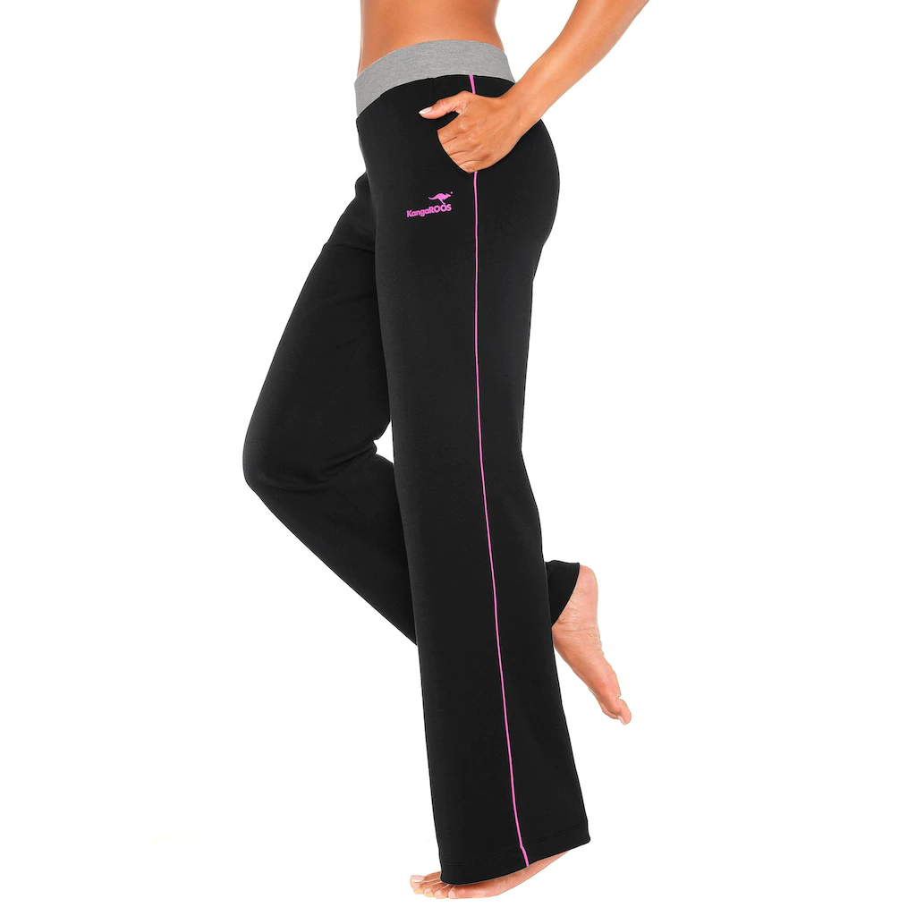 KangaROOS Relaxhose mit breitem Bund Loungewear Loungeanzug Online Outlet