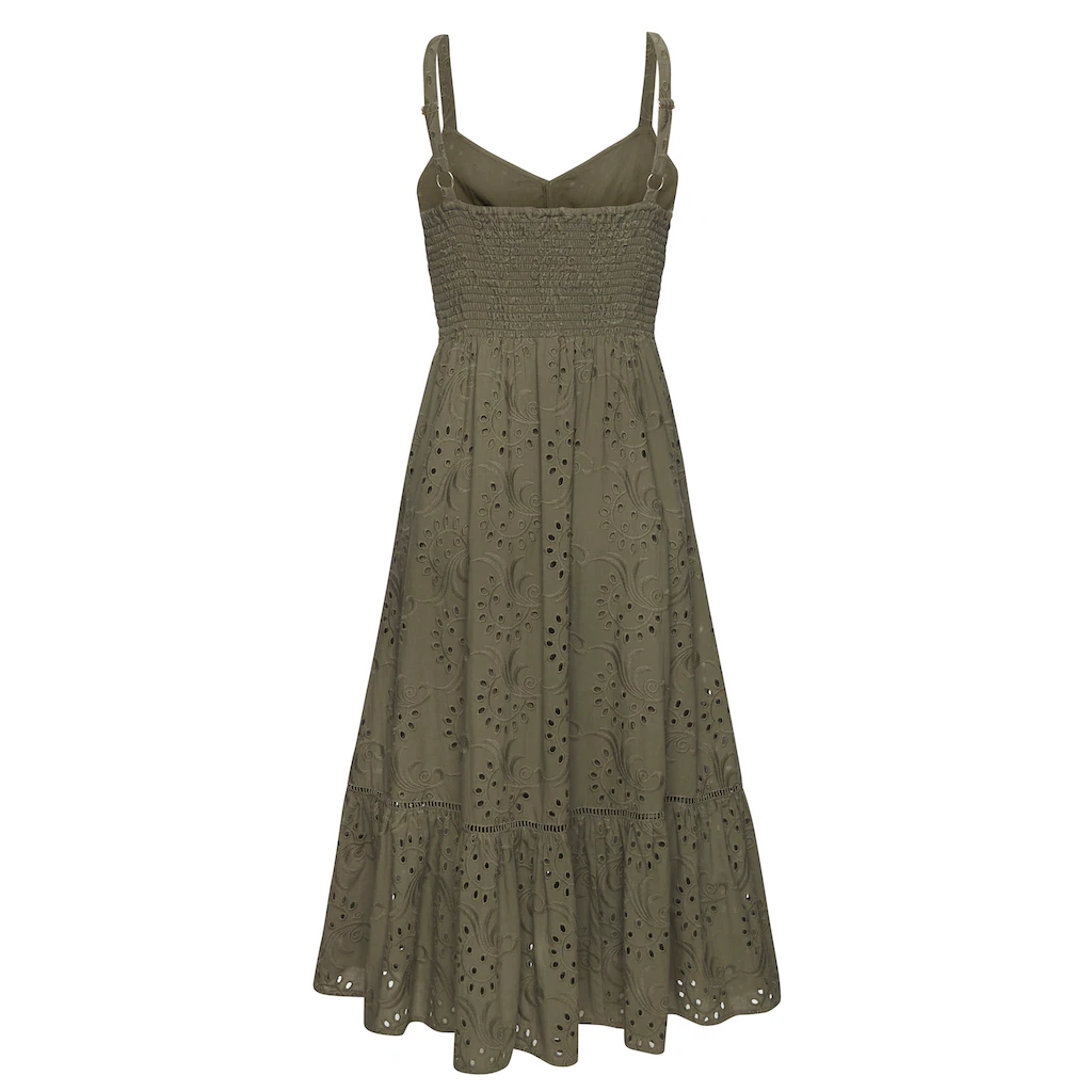 LASCANA Midikleid mit sommerlicher Lochstickerei Saisonale Angebote