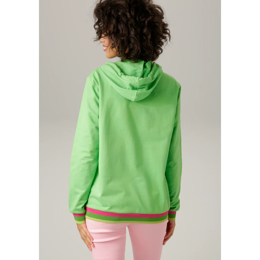 Aniston CASUAL Sweatshirt mit "ENJOY"-Schriftzug Kostenlose Rückgabe