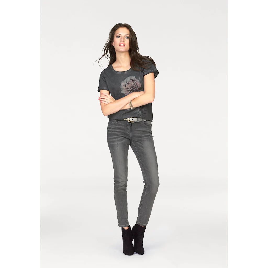 Aniston CASUAL T-Shirt mit Oil dyed-Waschung Zeitbegrenzte Promotion