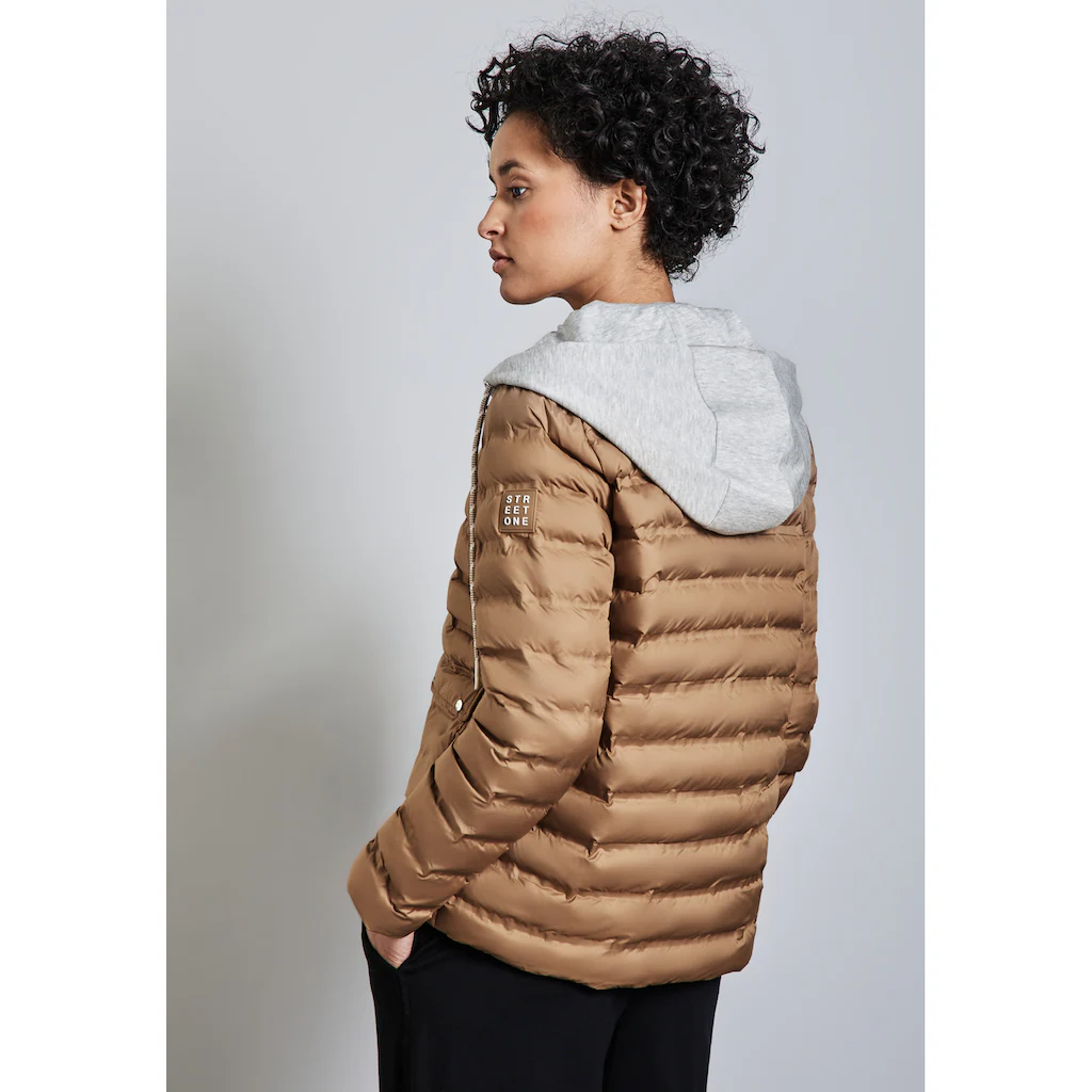 STREET ONE Steppjacke mit Kapuze mit Knopfleiste Bis zu 65% Rabatt