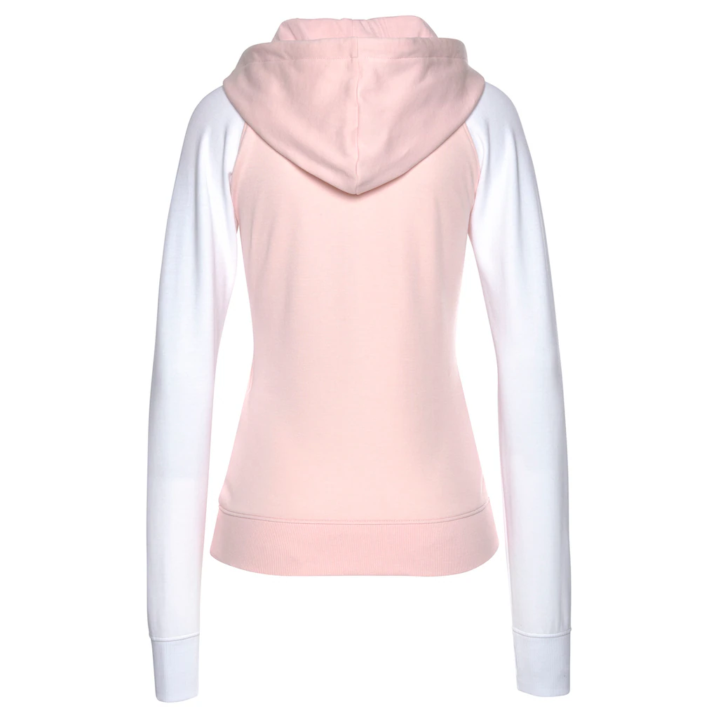 Bench. Loungewear Kapuzensweatjacke mit farblich abgesetzten Ärmeln Loungeanzug Super Rabatt