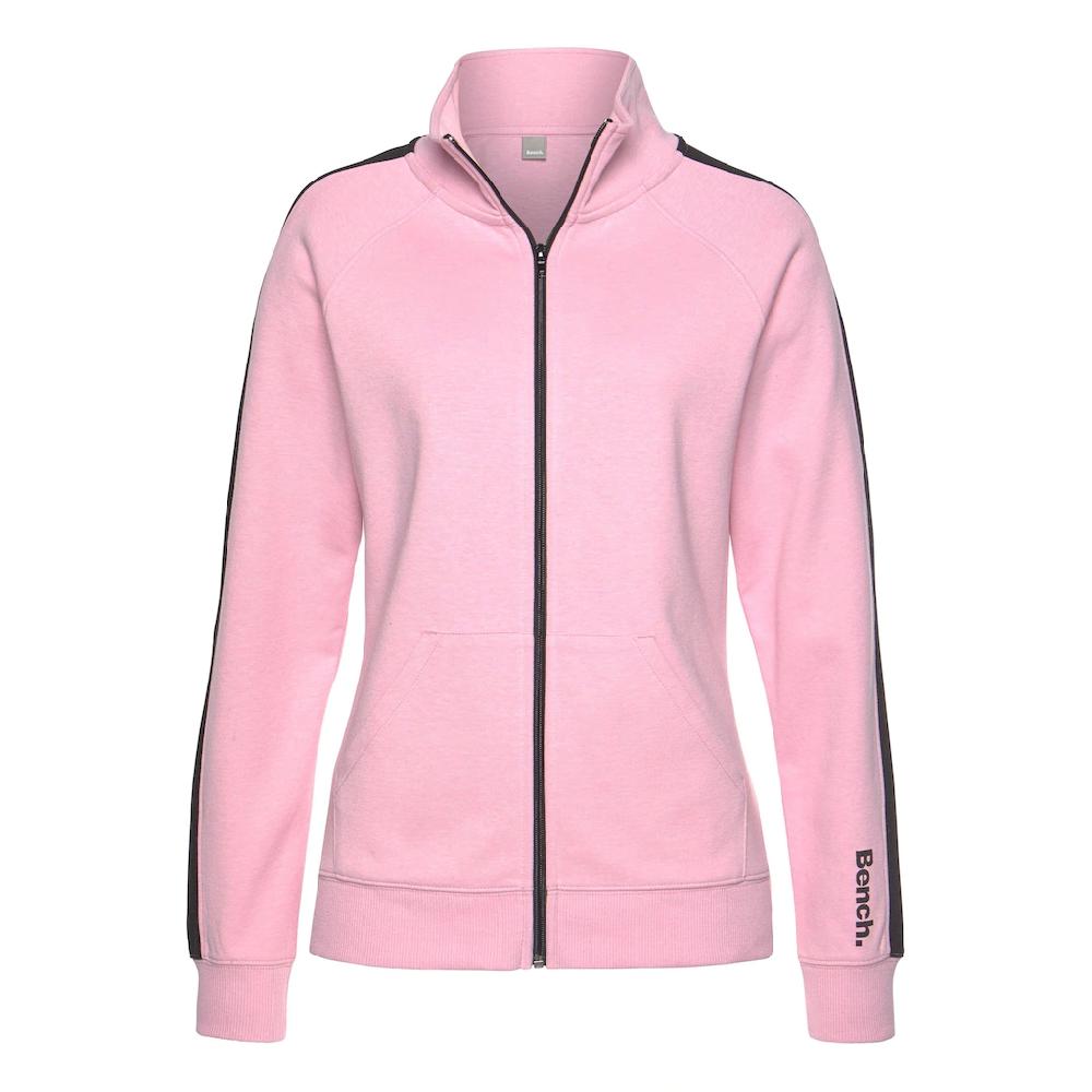 Bench. Loungewear Sweatjacke mit Seitenstreifen und Stehkragen Loungeanzug Fabrikladen