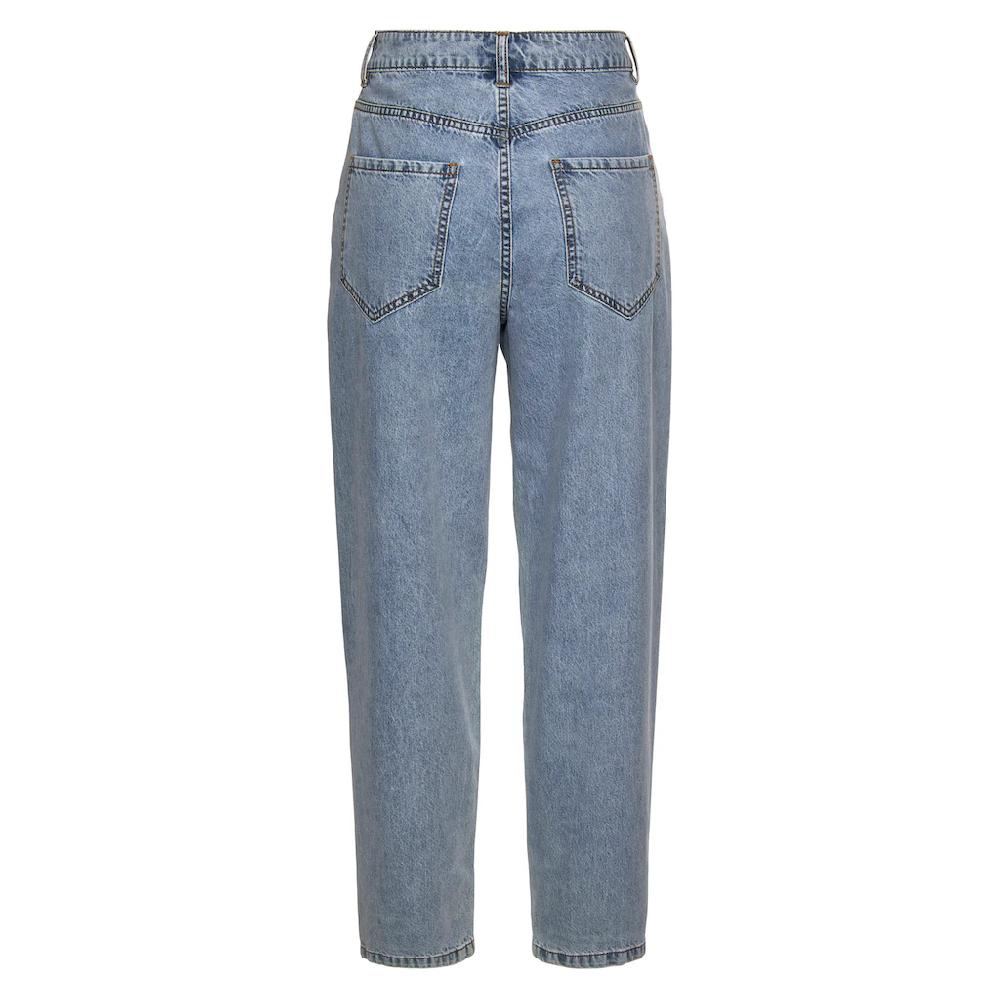 Buffalo Relax-fit-Jeans in High-Waist-Form mit Bundfalten verkürzte Länge modisch 2025