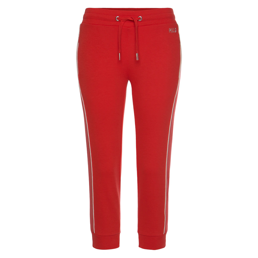 H.I.S Caprihose mit seitlichen Piping Loungeanzug Fabrikverkauf