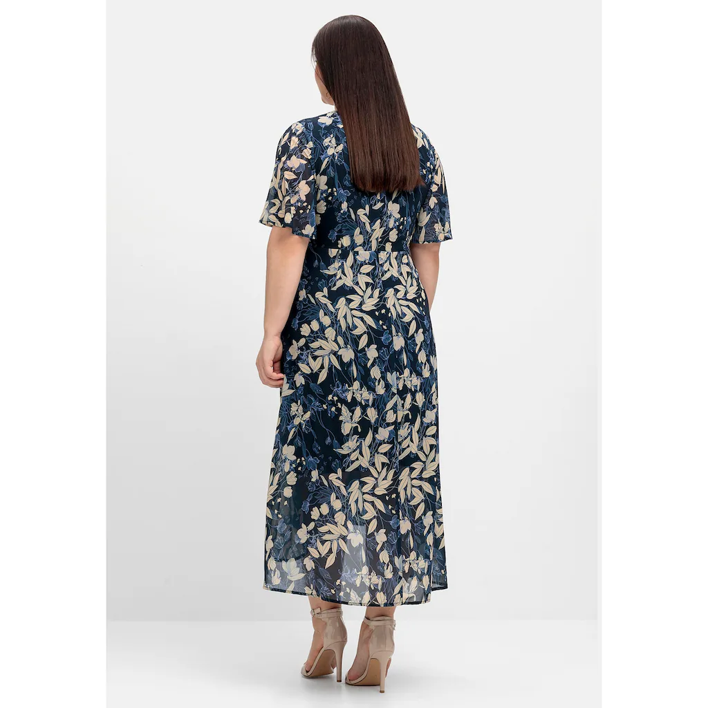 Sheego Abendkleid »Große Größen« aus Chiffon in Wickeloptik Limitierter Zeitrabatt