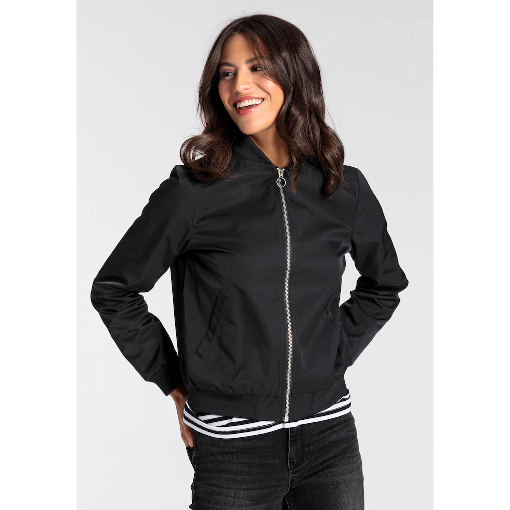 AJC Blouson modischer Look mit Rippkragen praktische Eingrifftaschen Günstig kaufen