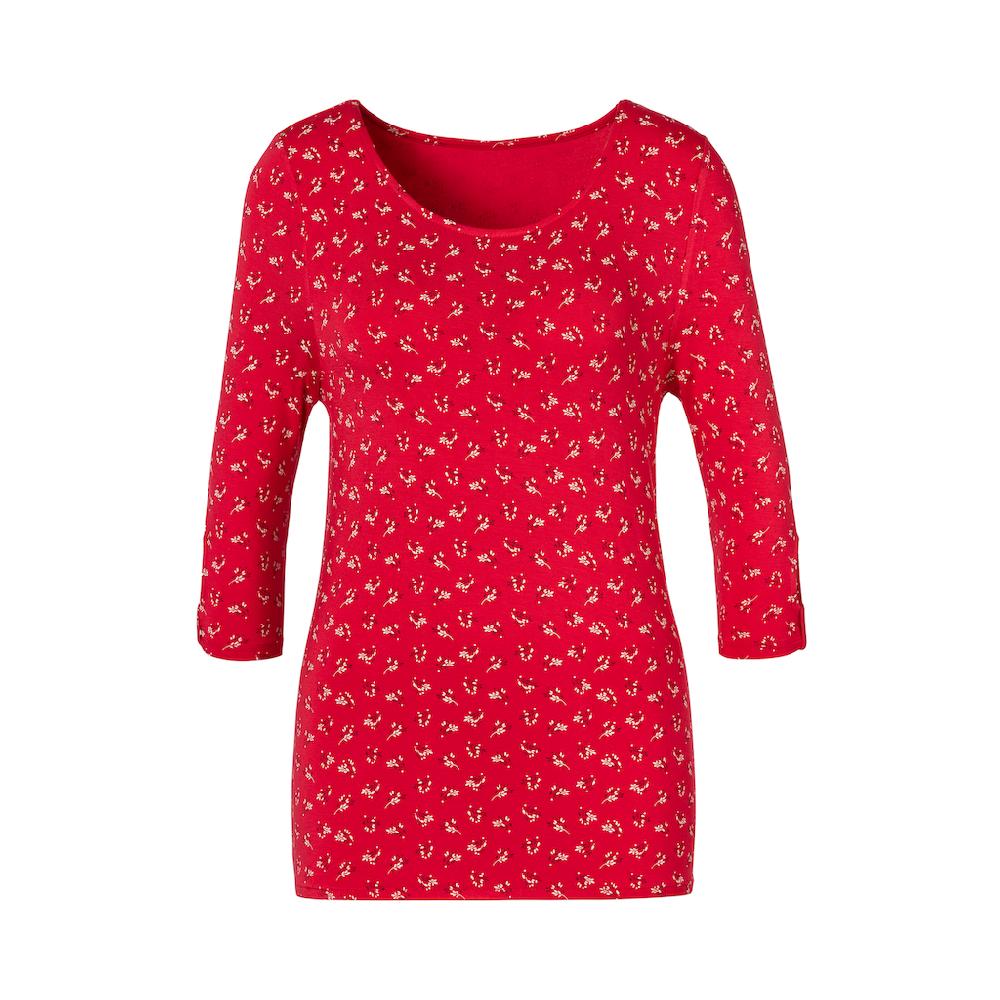 LASCANA 3/4-Arm-Shirt »mit kleinem Cut-Out am Ärmelsaum« aus weichem Viskose-Stretch Versandkostenfrei
