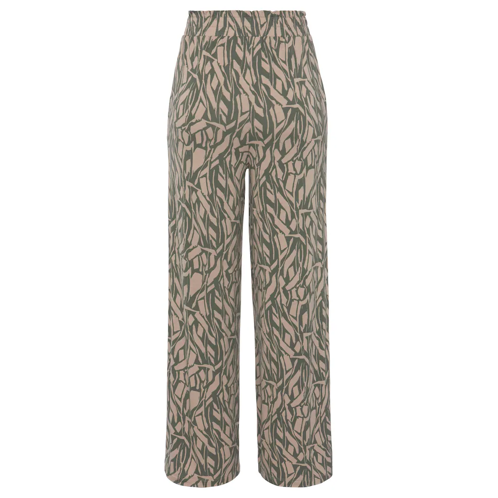 Buffalo Jerseyhose mit Alloverdruck in Paperbag-Optik Wide-Leg Cyber Monday