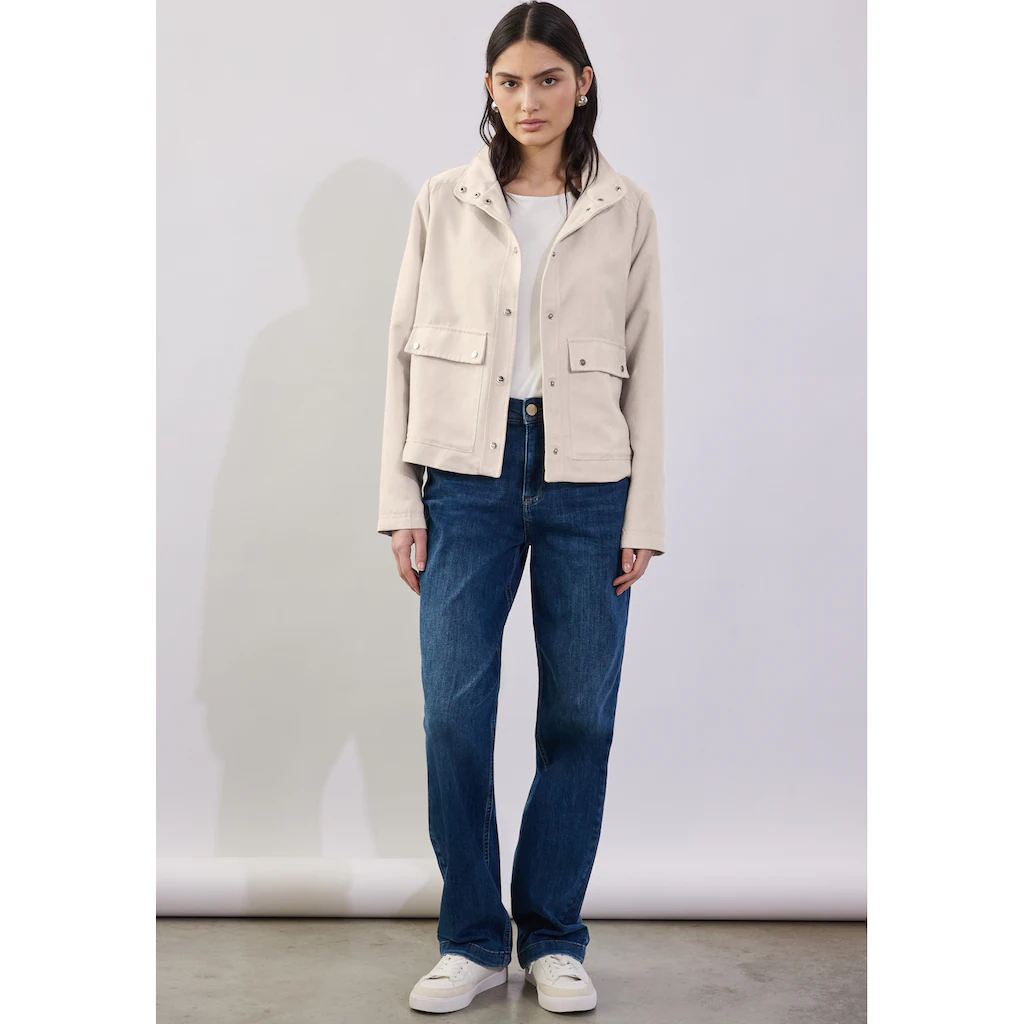 STREET ONE STUDIO Cordjacke ohne Kapuze mit Knopfleiste Jubiläumsangebot