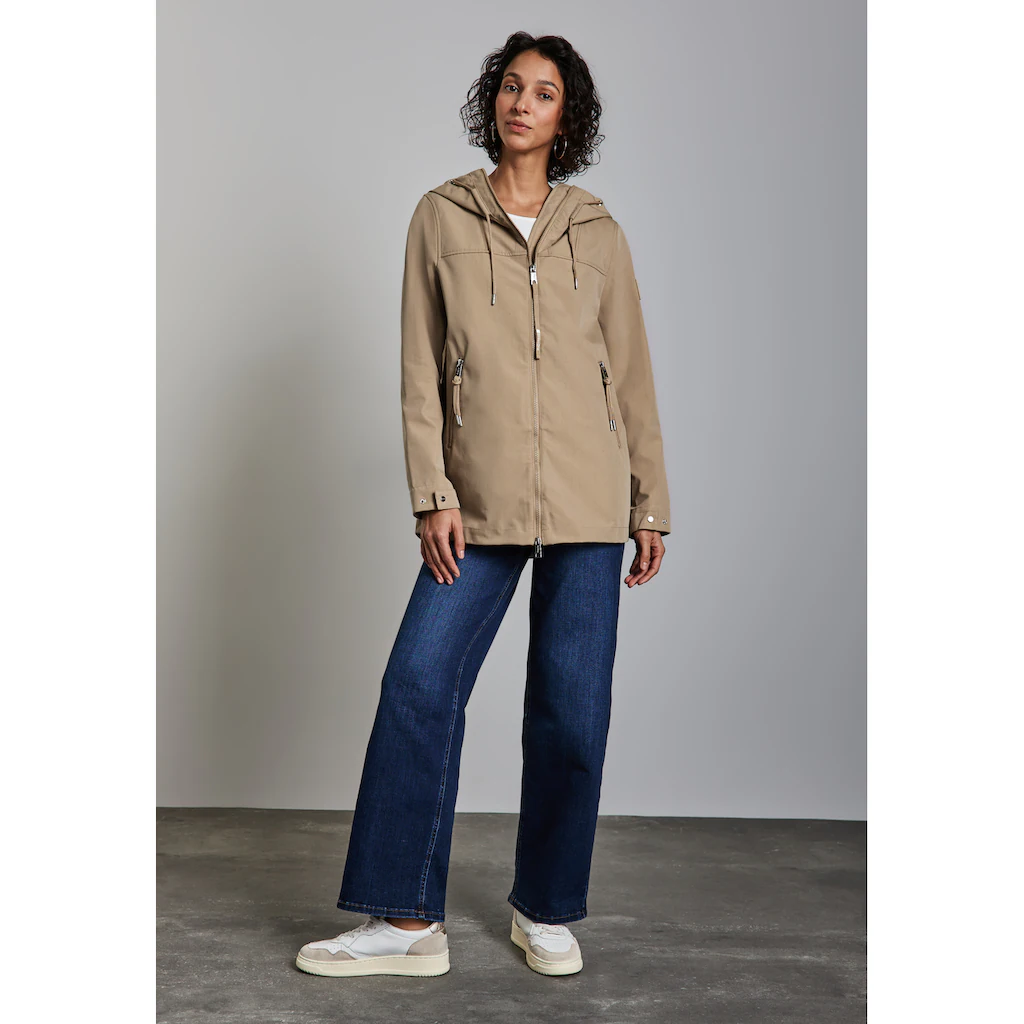 STREET ONE Kurzjacke mit Kapuze mit Kapuze mit Tunnelzugband Top Angebot