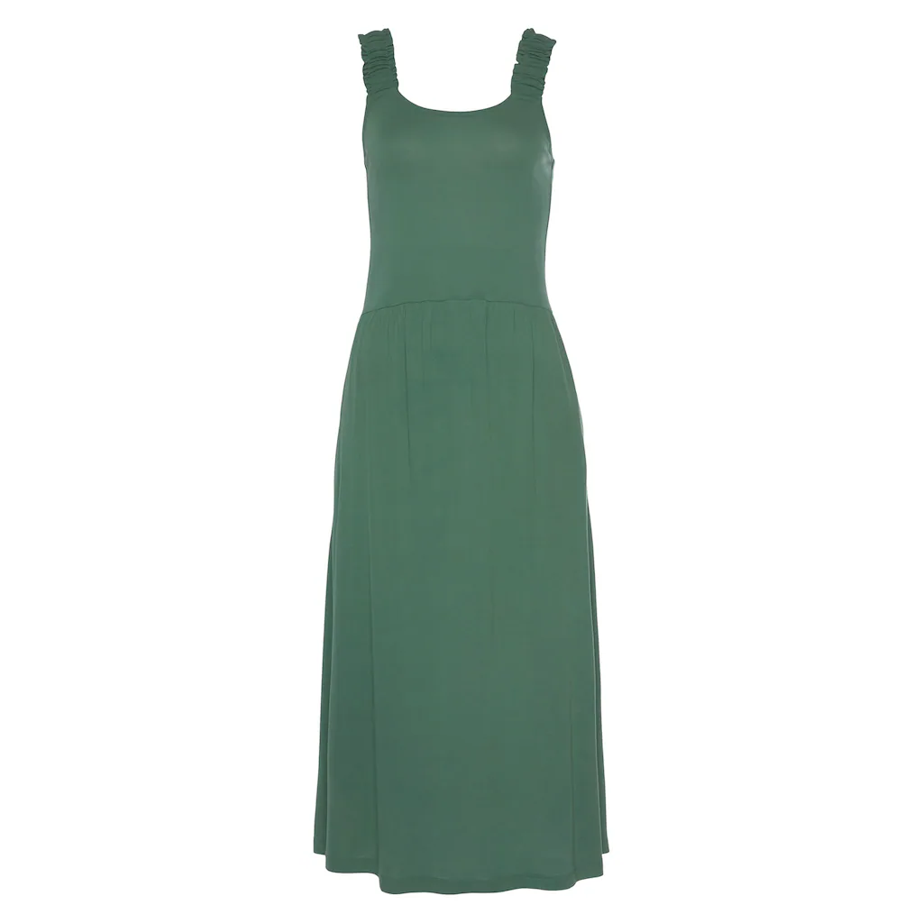 Beachtime Jerseykleid mit Taschen knielanges Sommerkleid Strandkleid Basic Exklusive Angebote