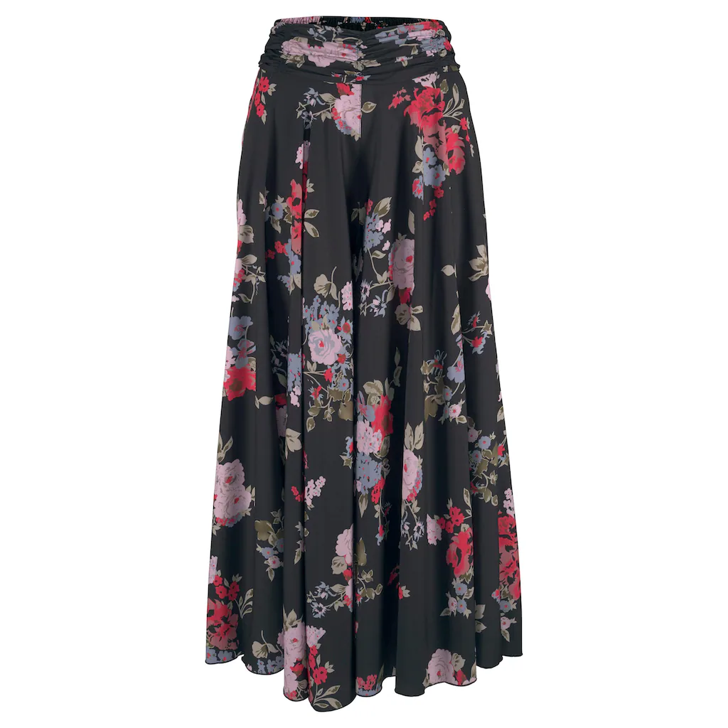 LASCANA Hosenrock mit Blumenprint Culotte extraweites Bein Blitzangebot