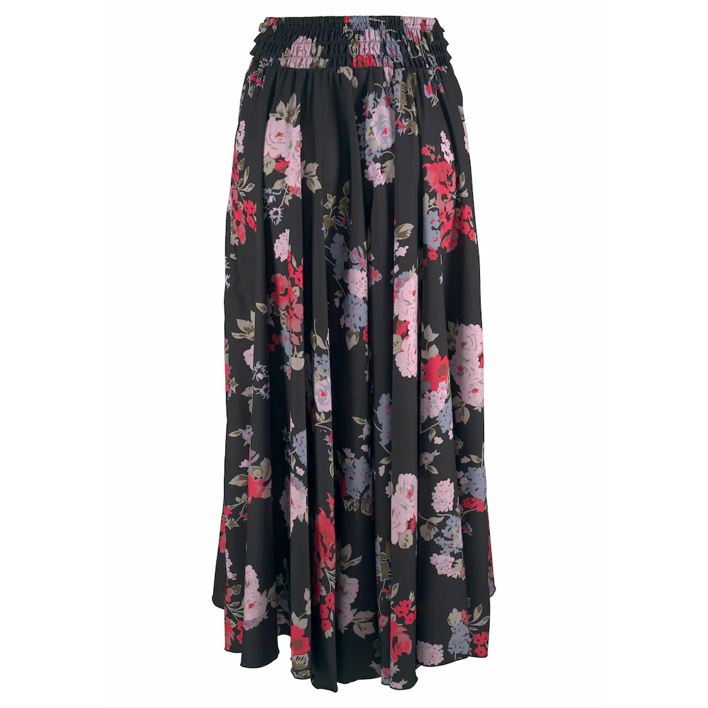 LASCANA Hosenrock mit Blumenprint Culotte extraweites Bein Blitzangebot