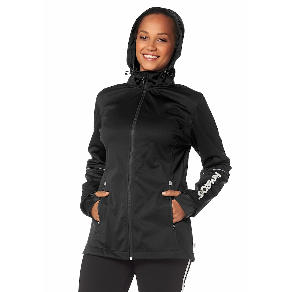 KangaROOS Softshelljacke mit Kapuze aus Softshell-Material figurumschmeichelnder Schnitt Bestseller