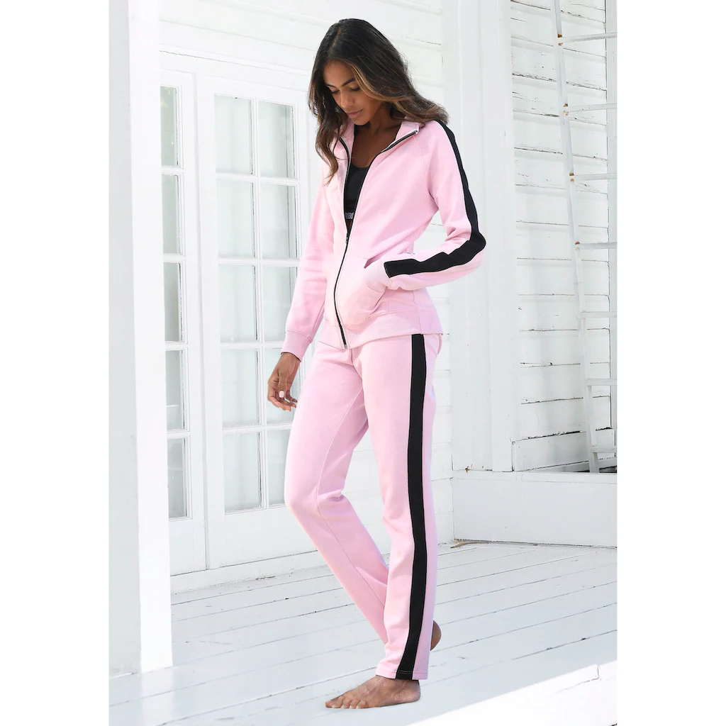 Bench. Loungewear Loungehose mit Seitenstreifen und geradem Bein Loungeanzug VIP-Rabatte