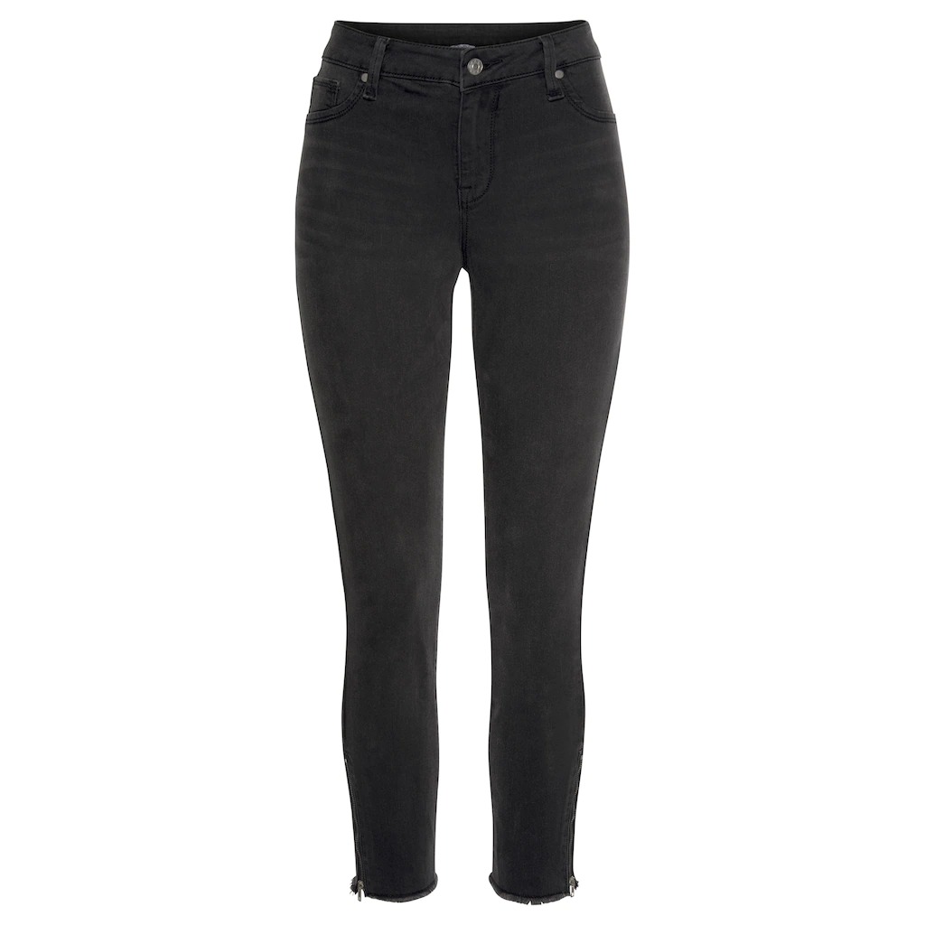 LASCANA Jeggings mit Reißverschlüssen am Saum Skinny elastische Qualität modisch Wochenangebot
