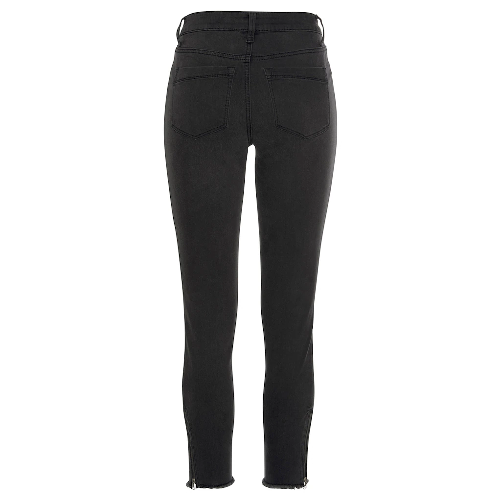 LASCANA Jeggings mit Reißverschlüssen am Saum Skinny elastische Qualität modisch Wochenangebot