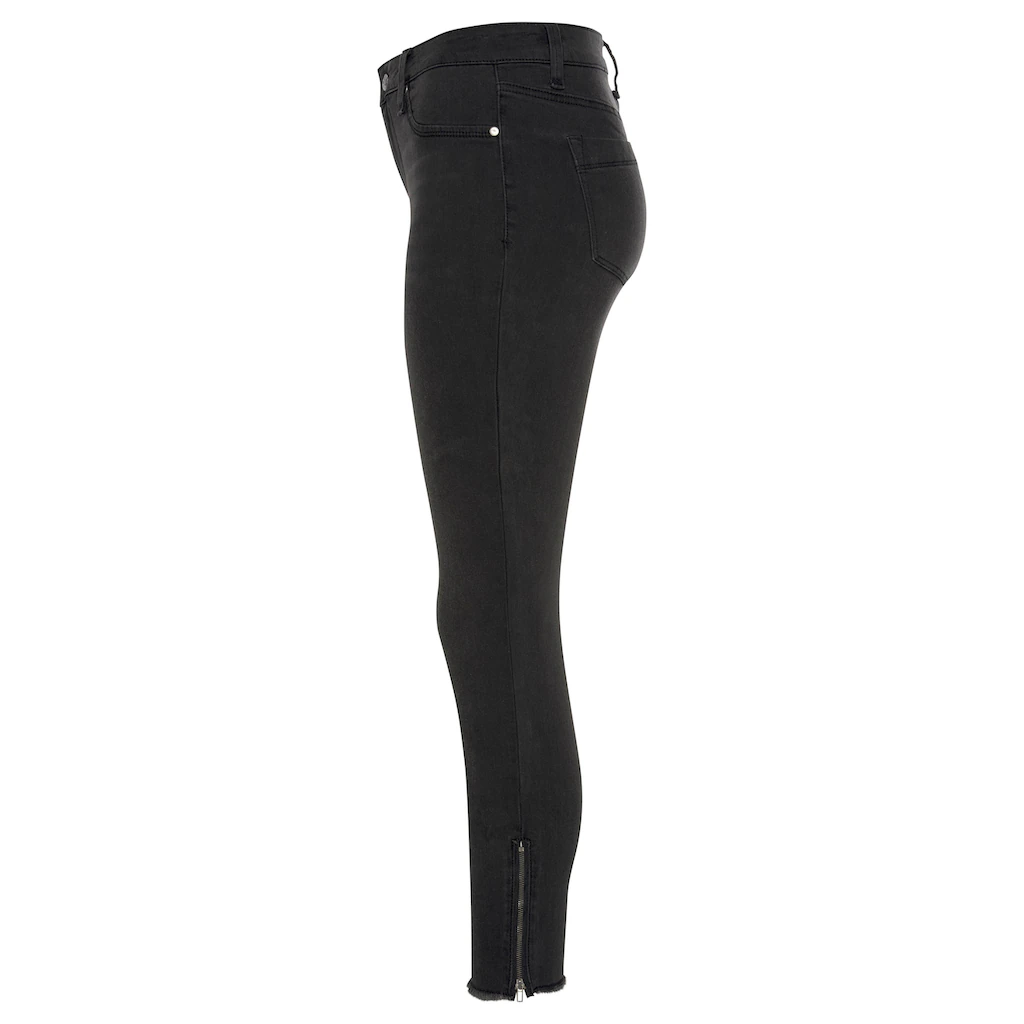LASCANA Jeggings mit Reißverschlüssen am Saum Skinny elastische Qualität modisch Wochenangebot