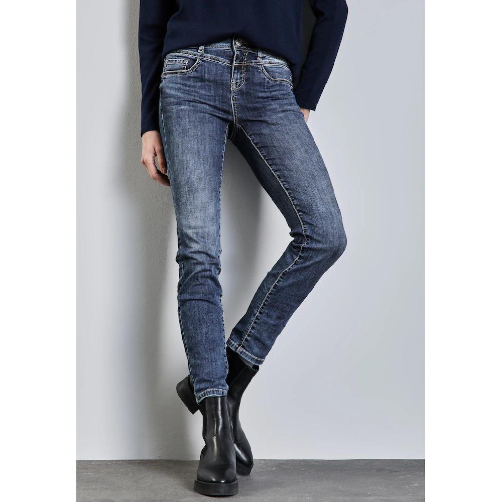 STREET ONE Slim-fit-Jeans »YORK« im Five-Pocket Style Begrenzte Freigabe