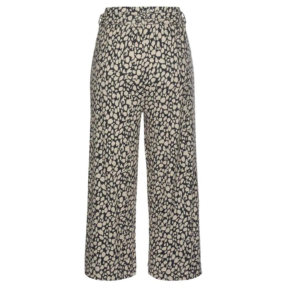 LASCANA Culotte (mit Bindegürtel) und Alloverdruck 7/8-Länge elastischer Bund Sommerhose Letzte 2 Tage