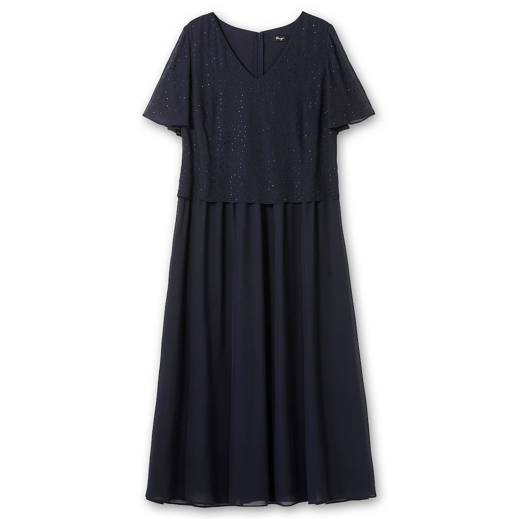 Sheego Abendkleid »Große Größen« im Lagenlook mit Schmucksteinen Discount Store für neue Produkte