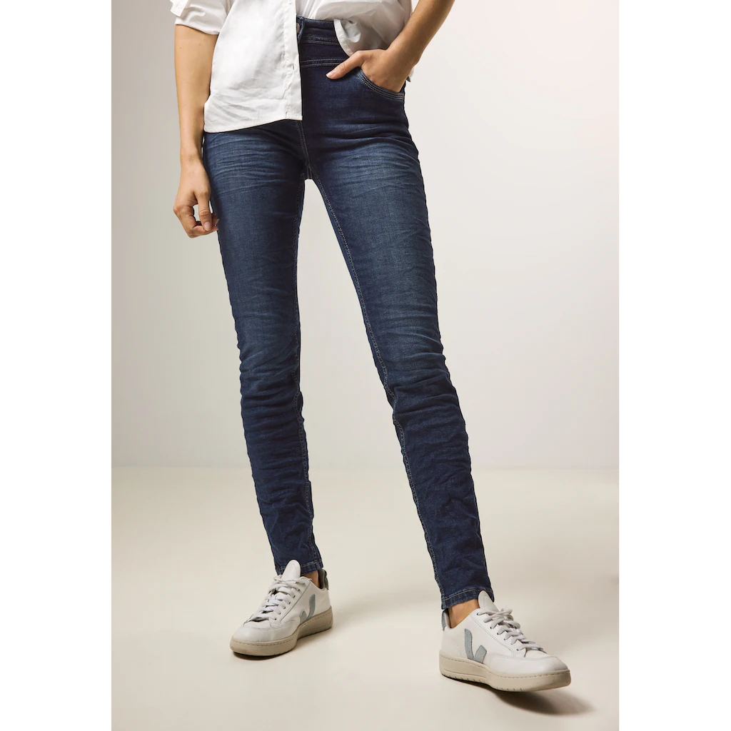 Cecil Slim-fit-Jeans »Style Vicky« in blauer Waschung Kostenloser Versand international