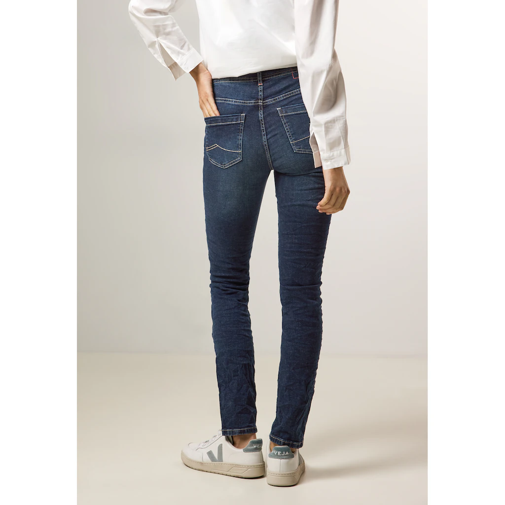 Cecil Slim-fit-Jeans »Style Vicky« in blauer Waschung Kostenloser Versand international