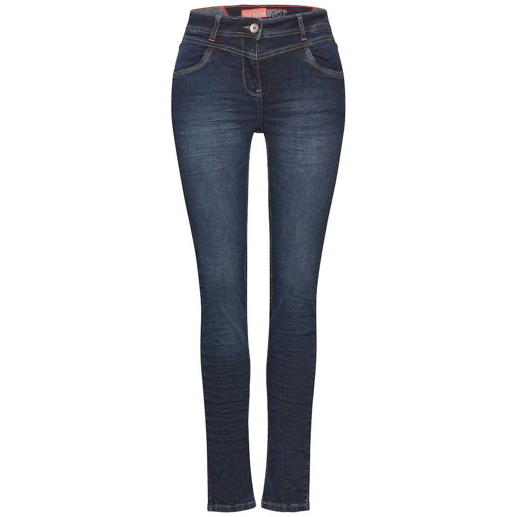 Cecil Slim-fit-Jeans »Style Vicky« in blauer Waschung Kostenloser Versand international