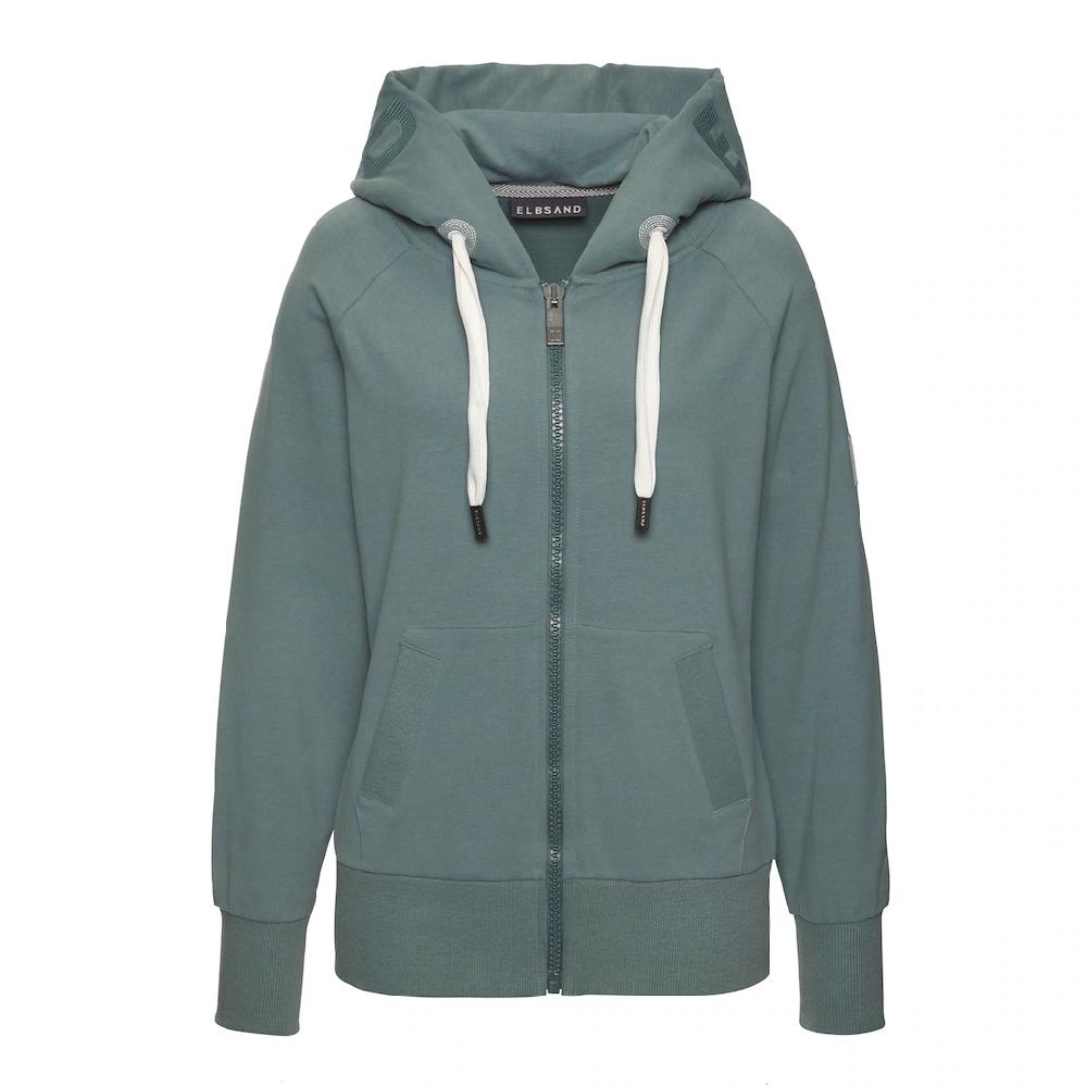 Elbsand Kapuzensweatjacke »Kelda« mit Logo-Stickerei an der Kapuze Basic Verkauf