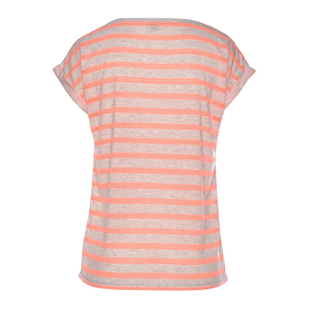 Vivance Kurzarmshirt mit transparenten Neon-Einsätzen T-Shirt lockere Passform sportlich Großer Ausverkauf