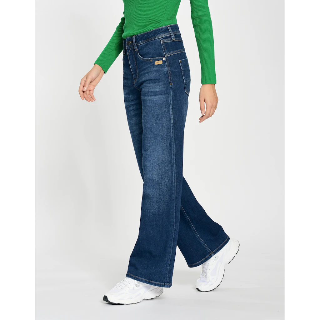 GANG 5-Pocket-Jeans »94AMELIE WIDE« aus weichem SWEAT Denim Flash Sale