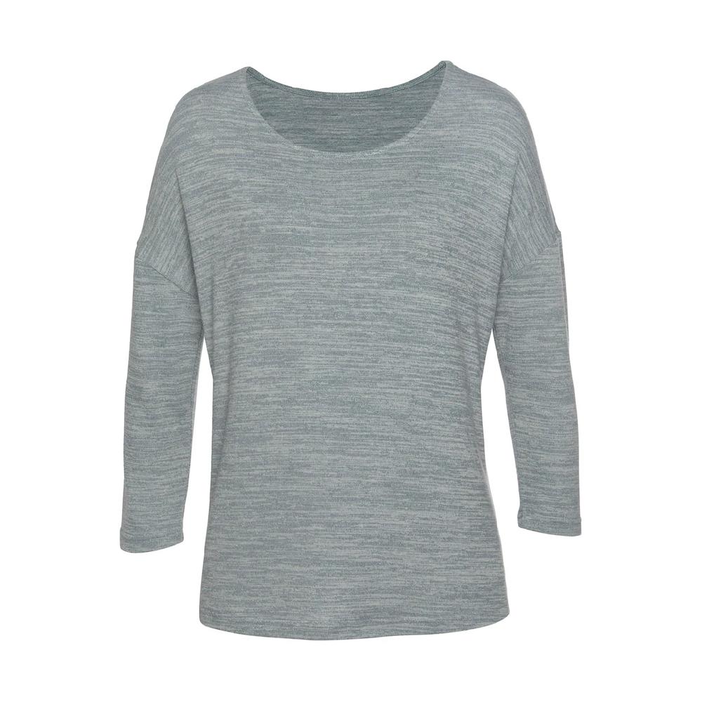 Vivance 3/4-Arm-Shirt »mit modischer Melange-Struktur« aus leichter Strickqualität Exklusivangebot