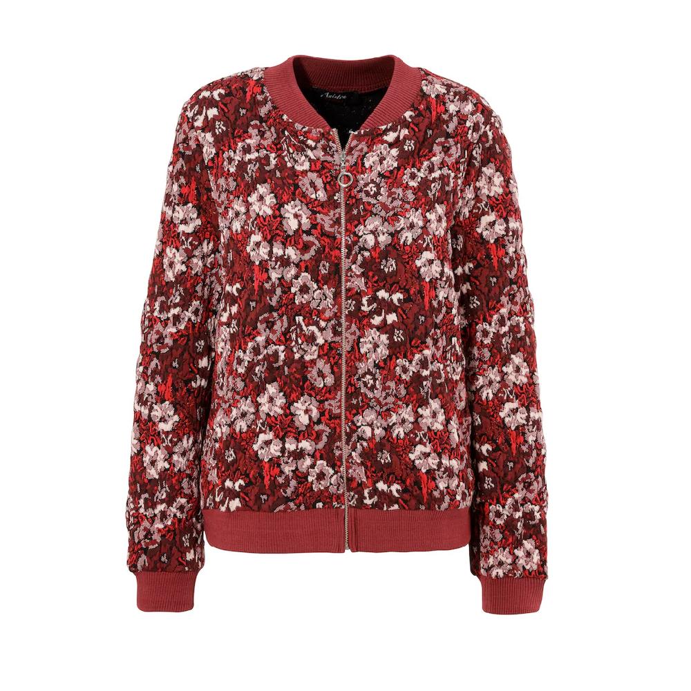 Aniston CASUAL Blouson mit kunstvollem Blumenmuster - jedes Teil ein Unikat Vatertagsangebot