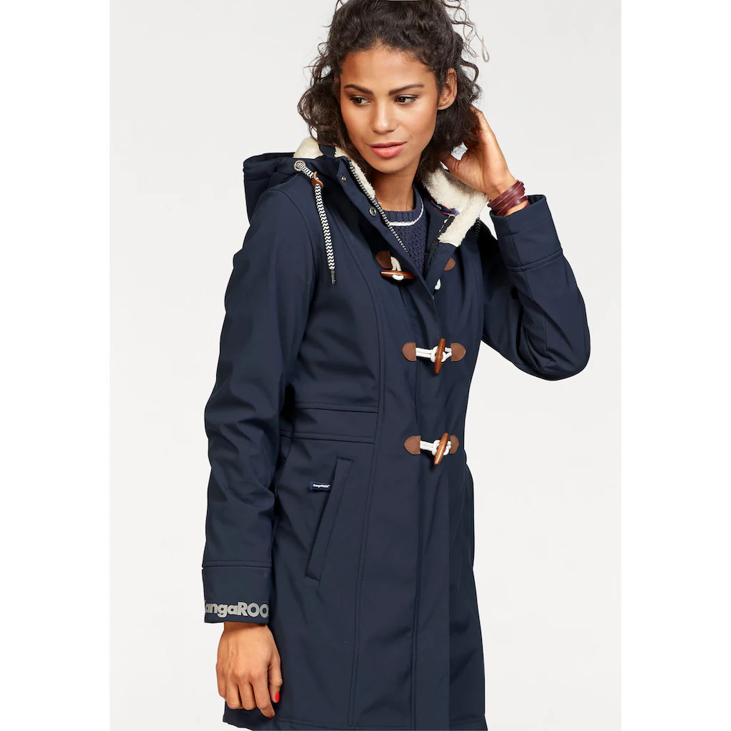 KangaROOS Softshelljacke mit Kapuze figurbetonte Passform normaler Schnitt mit abnehmbarer Kapuze Neuheiten