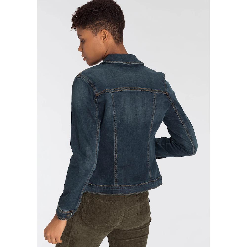 Arizona Jeansjacke aus Baumwollmischung figurbetont in Stretch-Qualität Zeitbegrenzte Promotion