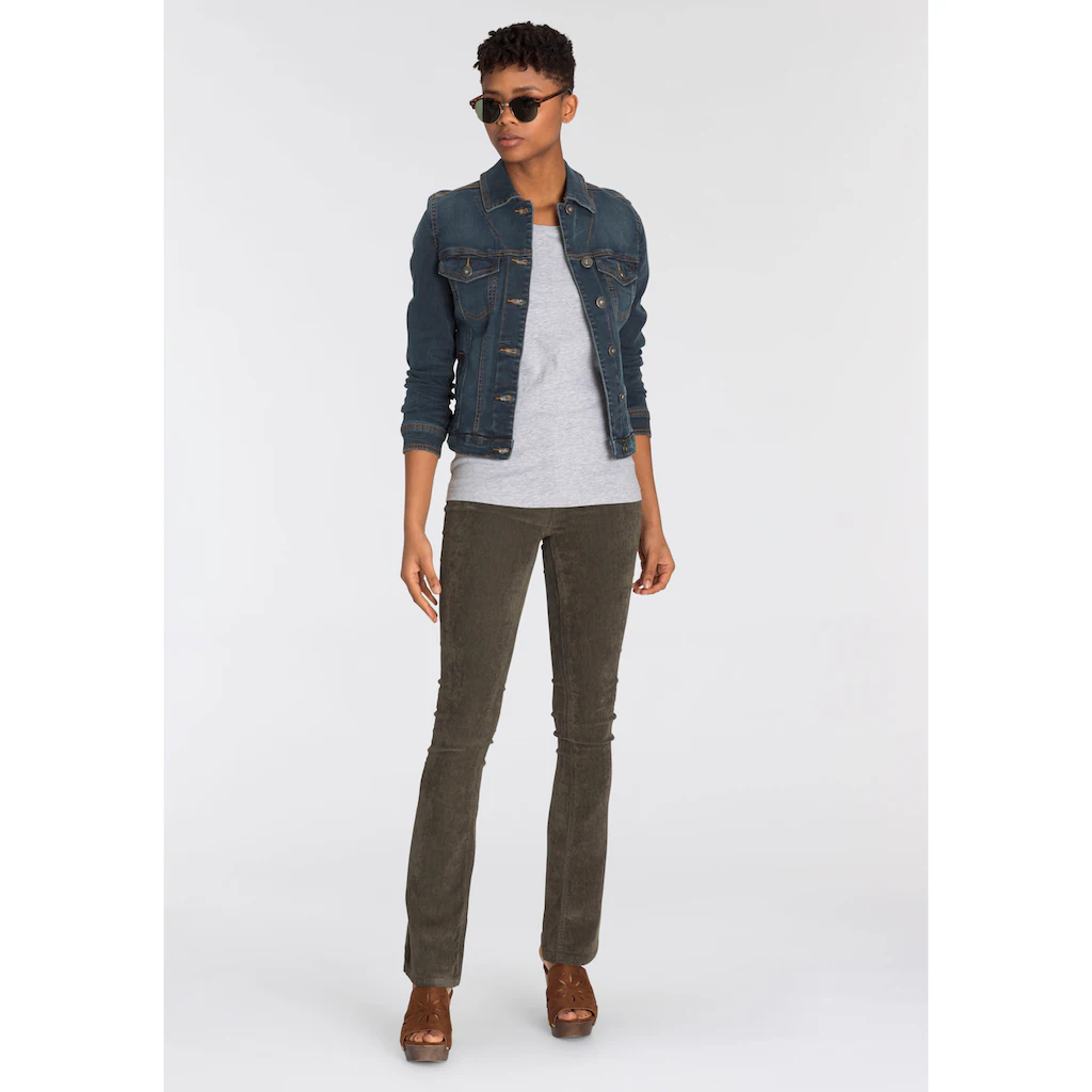 Arizona Jeansjacke aus Baumwollmischung figurbetont in Stretch-Qualität Zeitbegrenzte Promotion