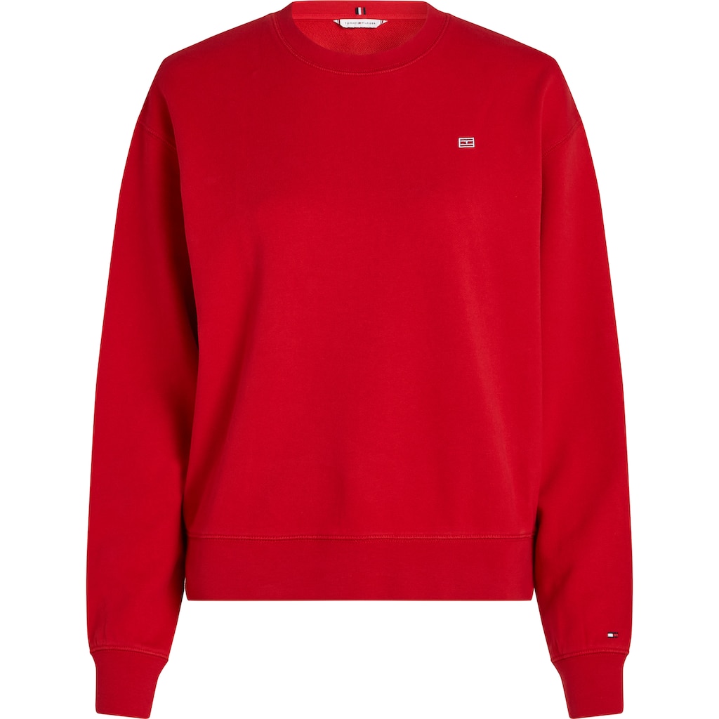 Tommy Hilfiger Sweatshirt »REG CONTRAST FLAG SWEATSHIRT« mit Logo-Flag Vierteljährliche Förderung