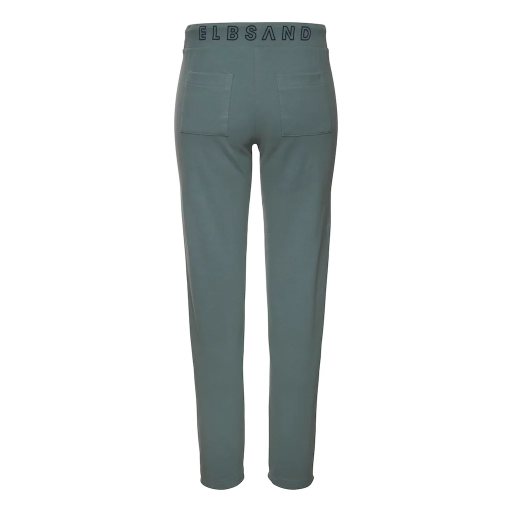 Elbsand Sweathose mit Logodruck hinten Jogginghose mit Kordelzug und Taschen Fabrikladen