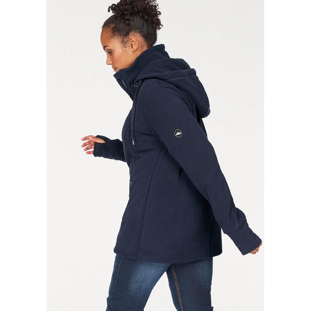 Polarino Fleecejacke mit Kapuze für kalte Tage aus Fleece sportlicher Stil atmungsaktiv Begrenzt auf 3 Tage