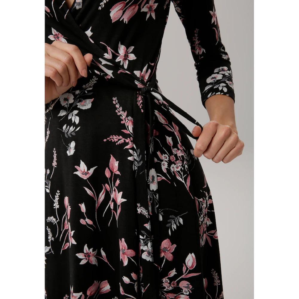 Laura Scott Jerseykleid figurbetonter Schnitt geblümtes Design aus Single Jersey 50% Rabatt für begrenzte Zeit