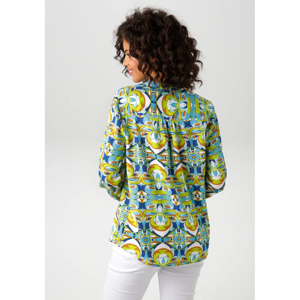 Aniston CASUAL Schlupfbluse mit extravagantem grafischen Druck - NEUE KOLLEKTION Meist gekauft