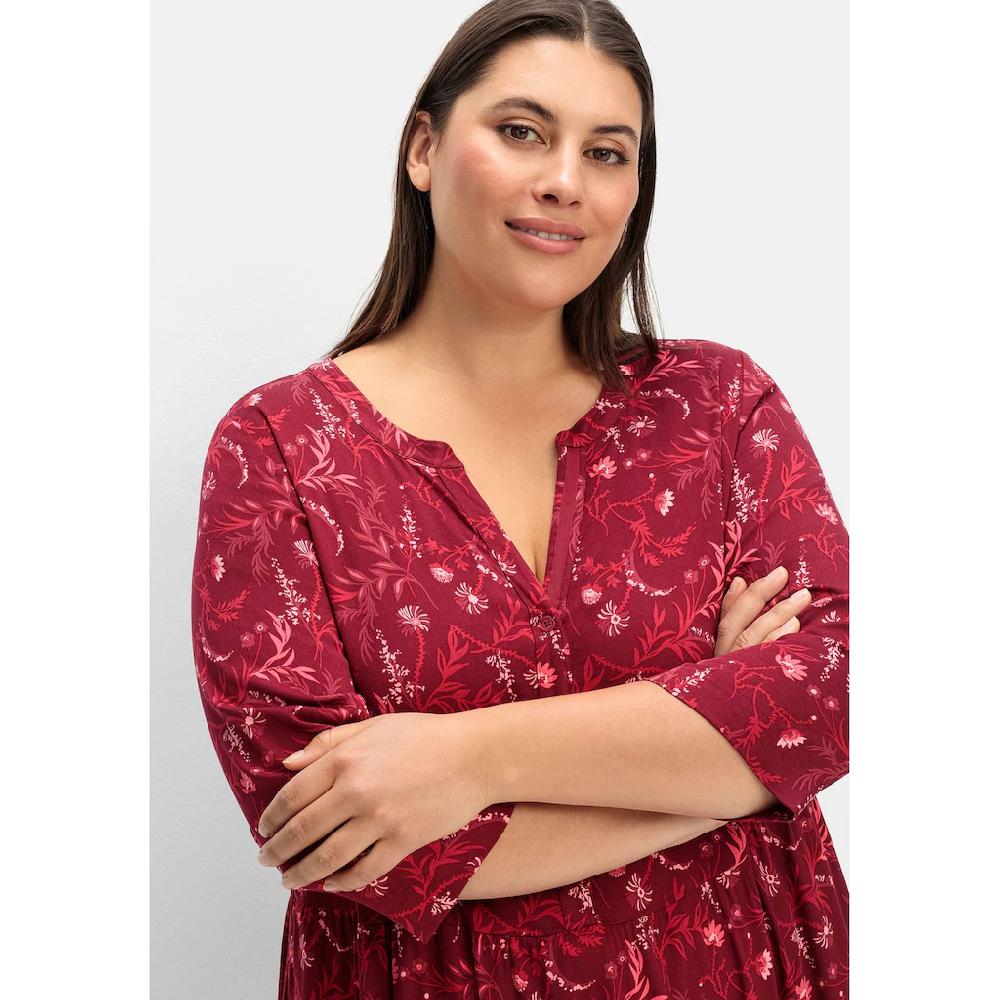 Sheego A-Linien-Kleid »Große Größen« mit 3/4-Ärmeln Fabrik Onlineshop