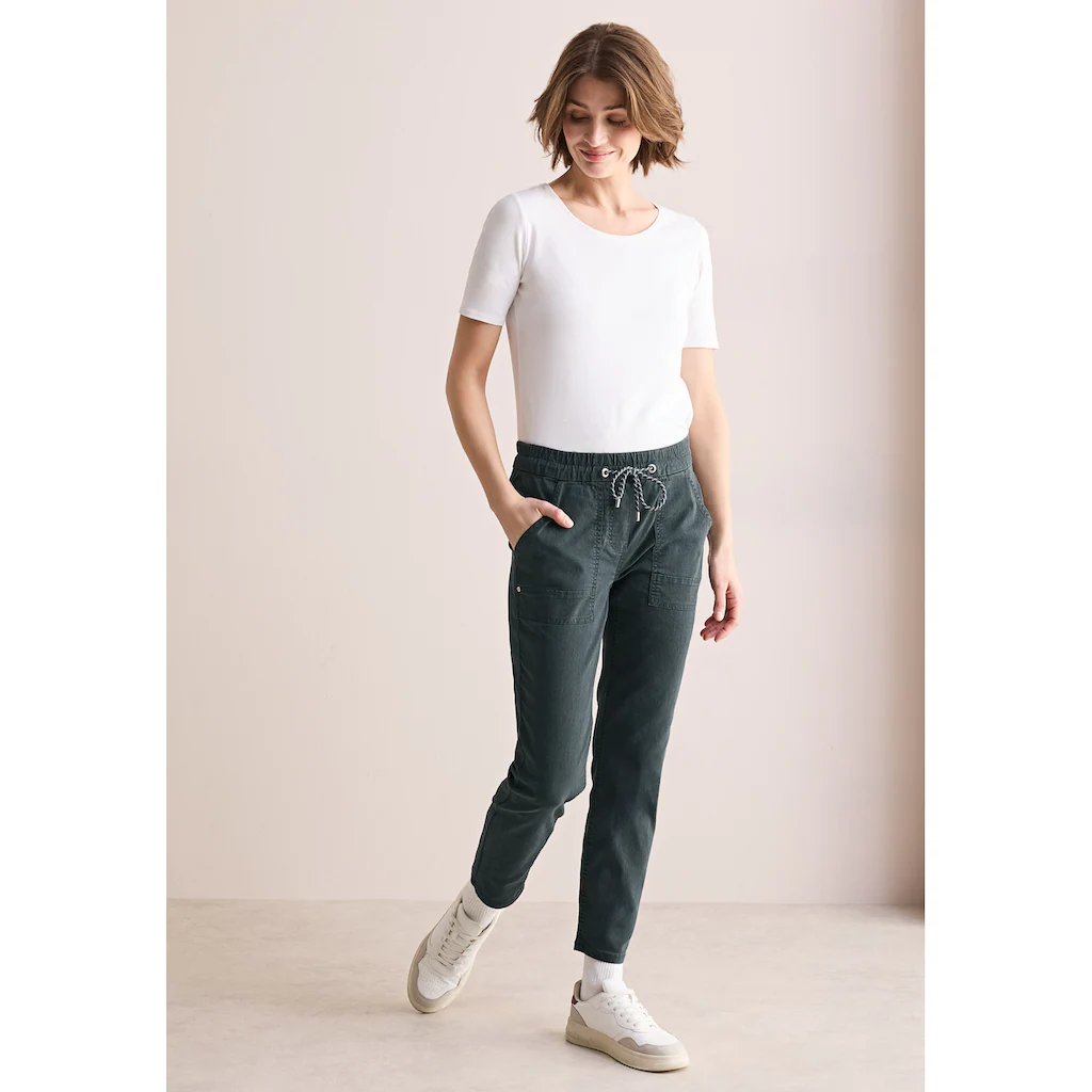 Cecil Stoffhose Middle Waist Preisnachlass