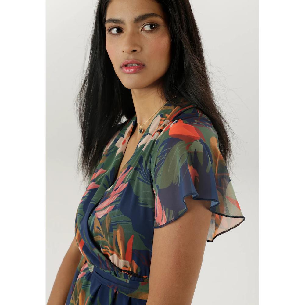 Aniston SELECTED Wickelkleid mit blickdichtem Jerseyfutter - NEUE KOLLEKTION Black Friday