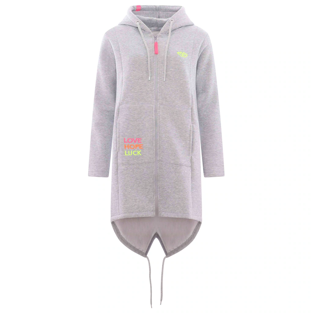 Zwillingsherz Kapuzensweatjacke mit Kapuze Rückenprint und kleinere Frontprints Vatertagsangebot