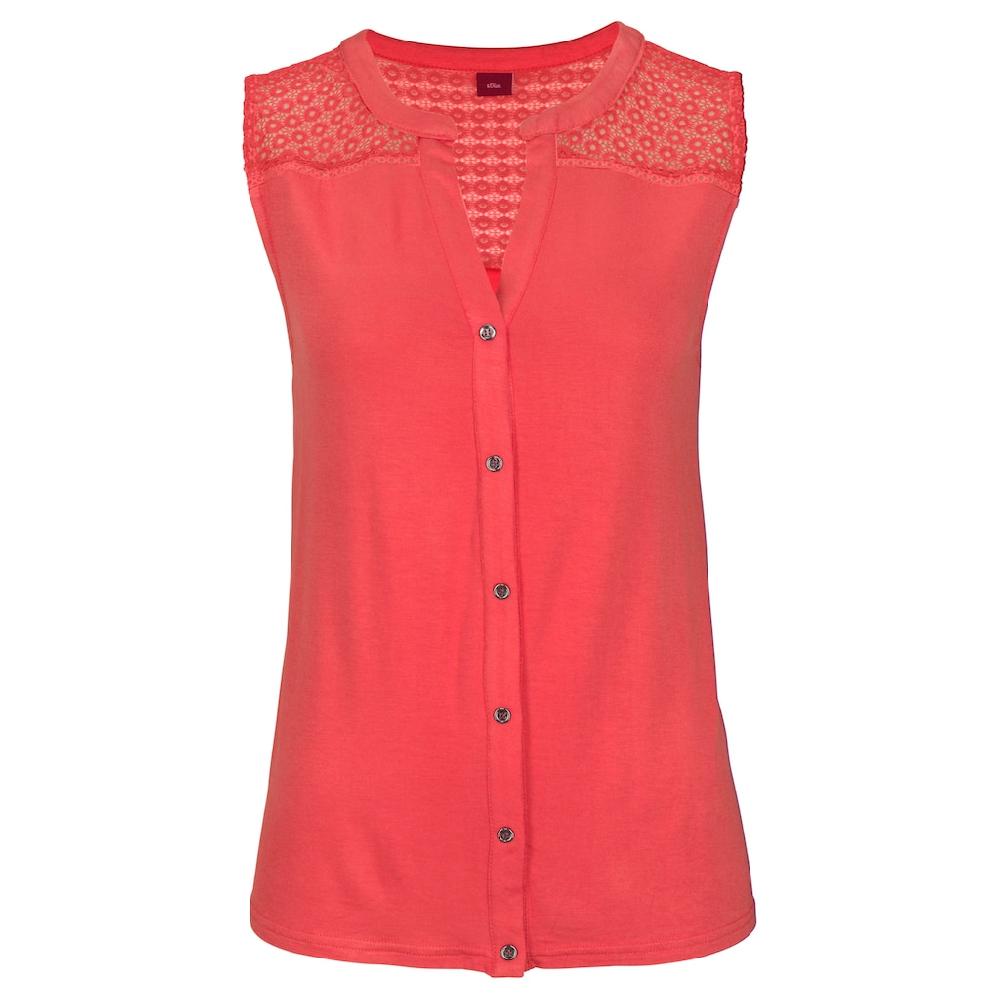 s.Oliver Strandtop mit Spitzeneinsatz Top Angebot